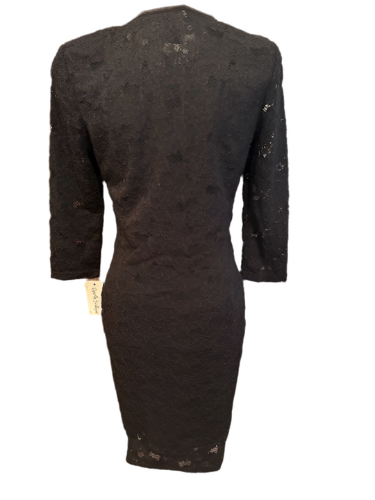 Cue Black Long Sleeve Dress