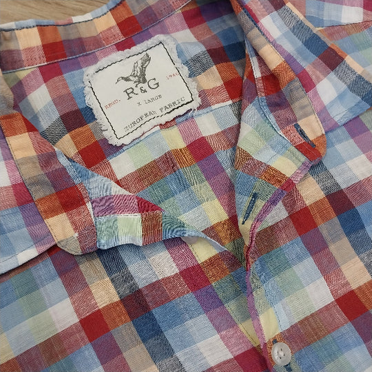 Rodd & Gunn Short Sleeve Check Shirt Size XL
