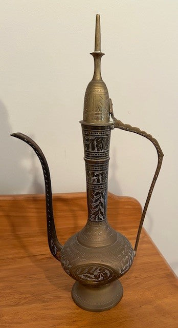 Vintage Indian Brass Pitcher