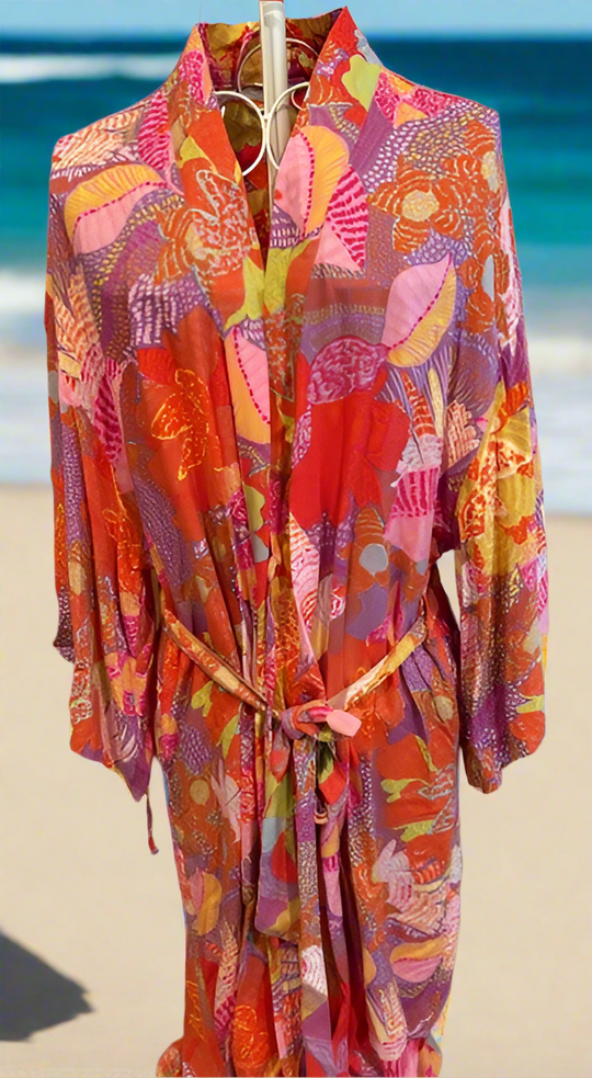 Sussan Womens Floral Robe