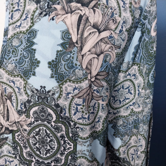 Loobies Story Long Sleeve Tiered Top Size 14
