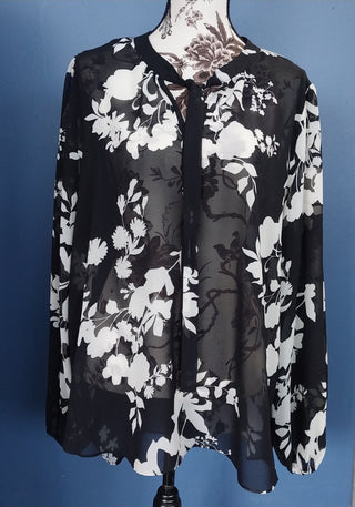 Whistle Women's Sheer Blouse Size 18