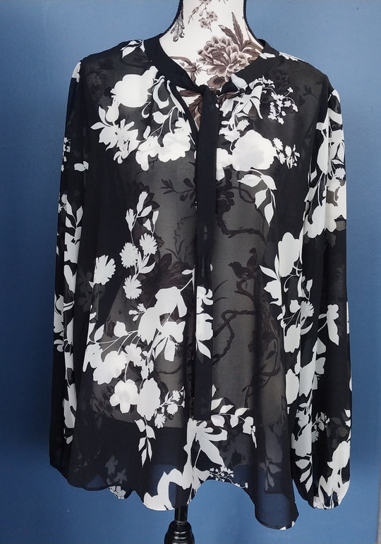 Whistle Women's Sheer Blouse Size 18