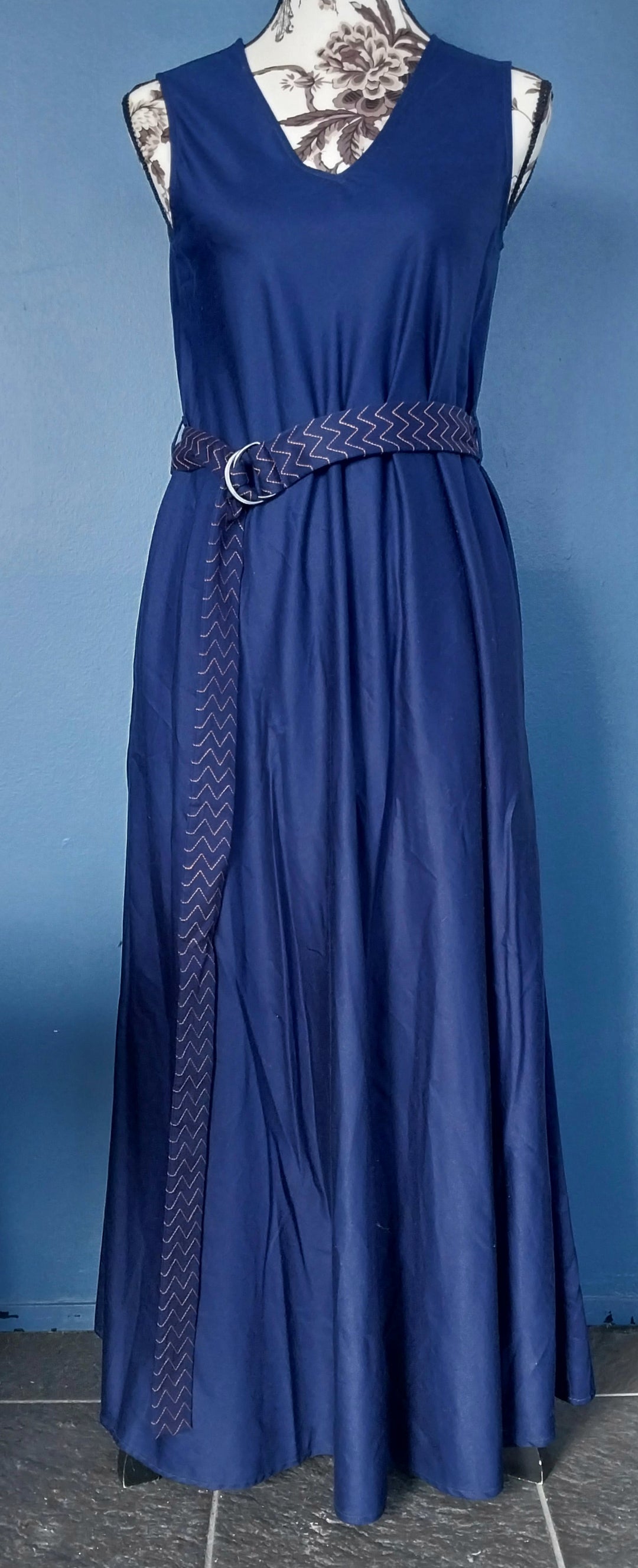 ELK Royal Blue Dress  100% Organic Cotton