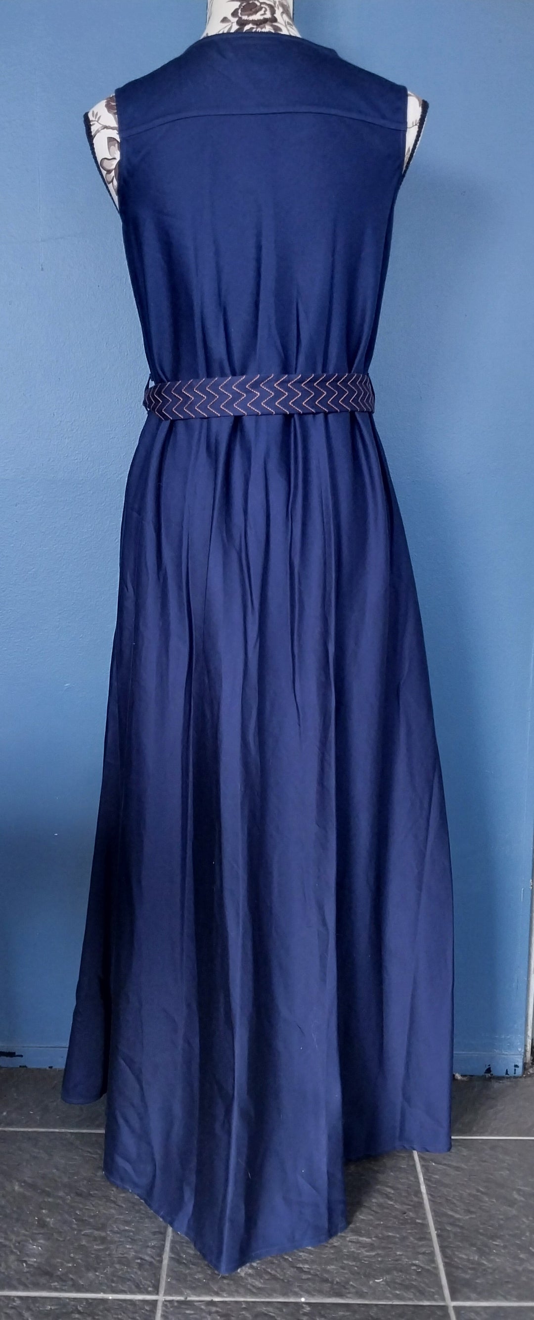 ELK Royal Blue Dress  100% Organic Cotton