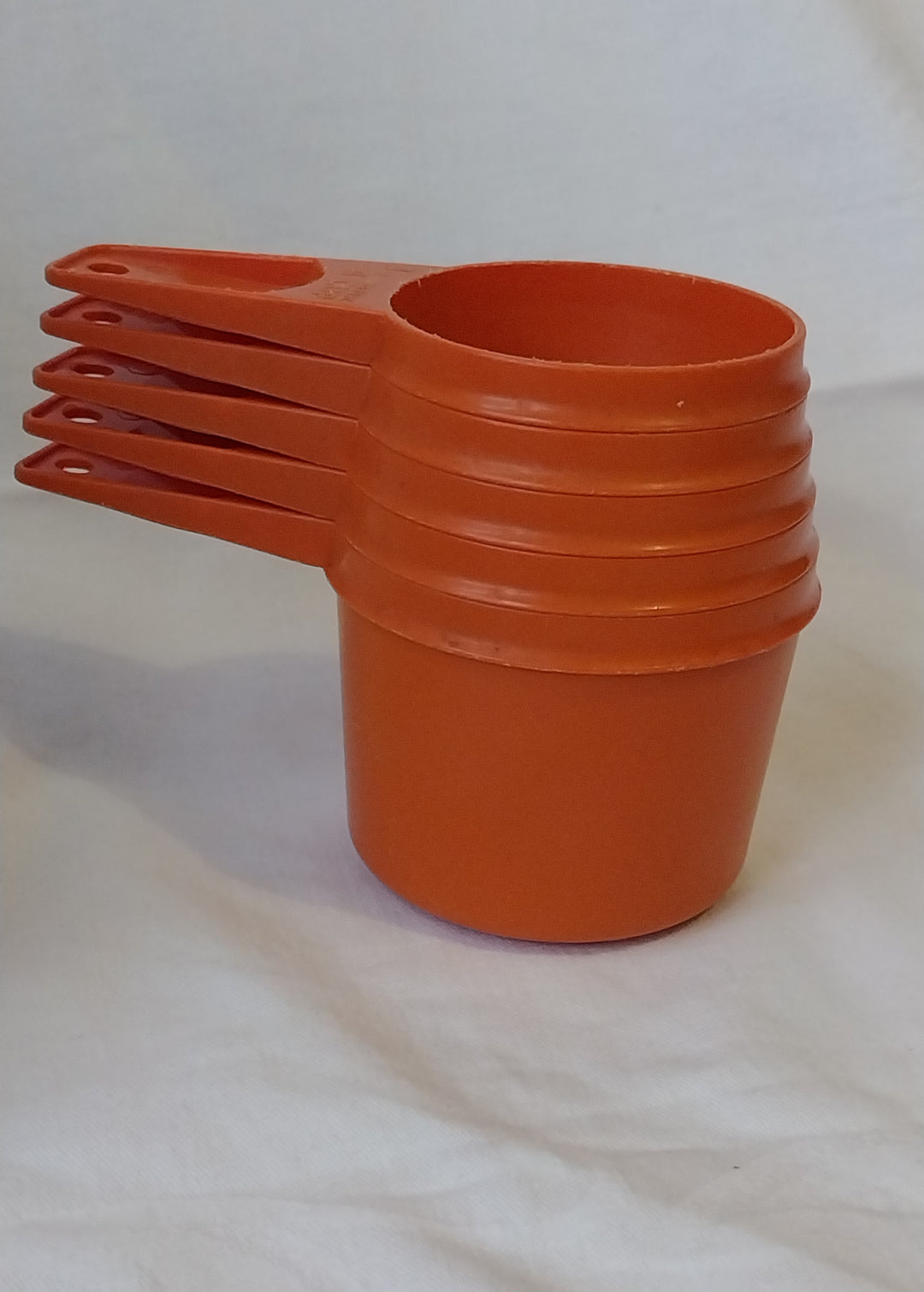 Vintage Tupperware Orange Measuring Cups