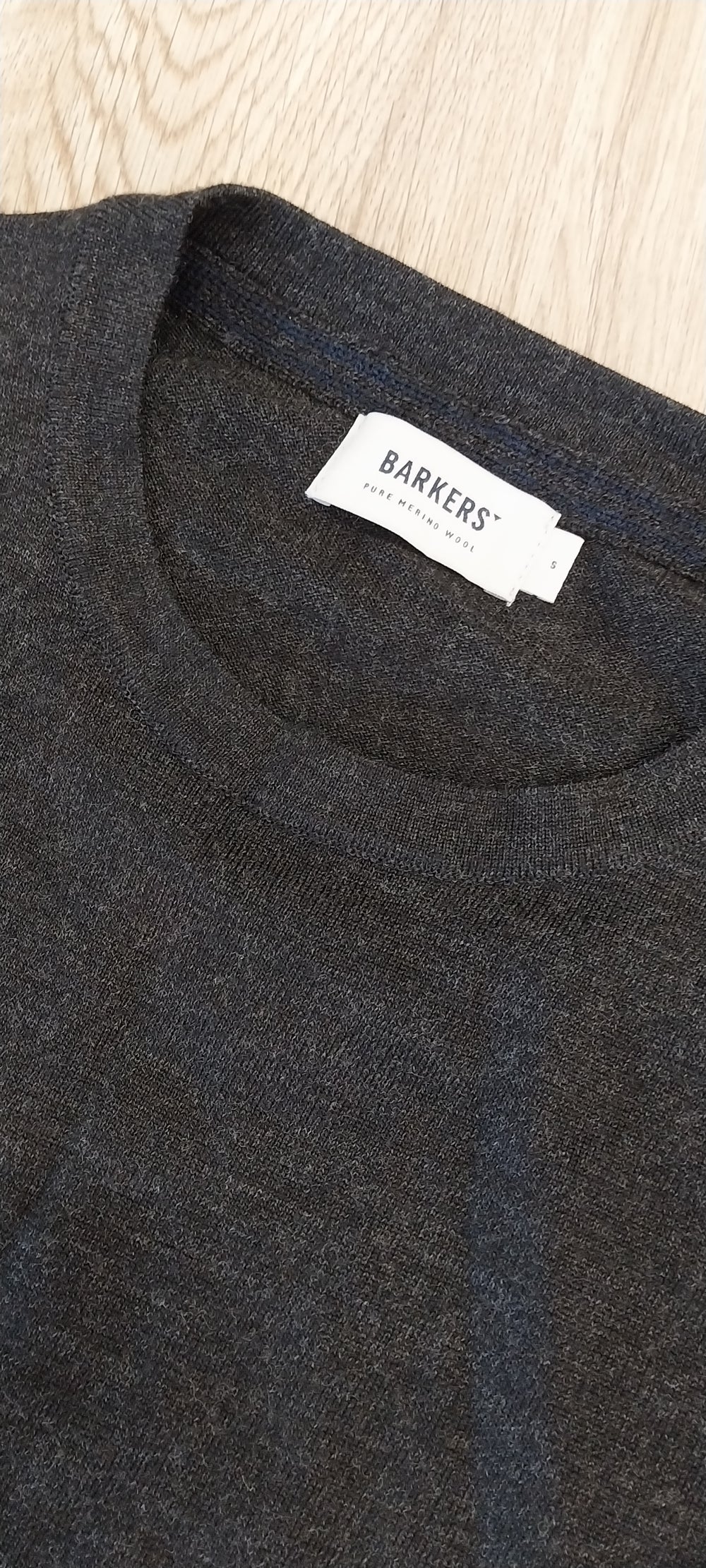 Barkers 100% Merino Crew Neck Jersey Size S