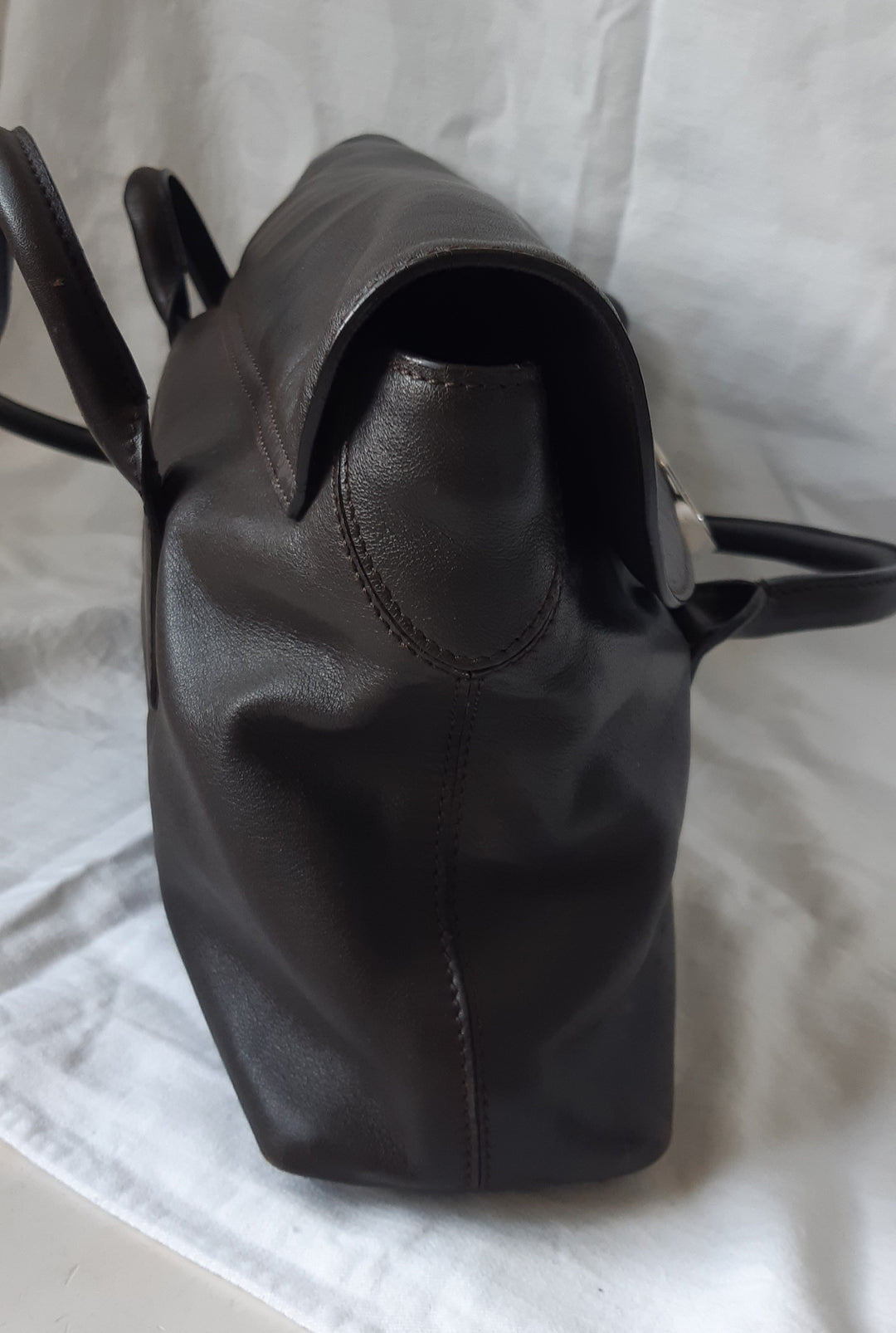 Oroton brown leather shoulder bag