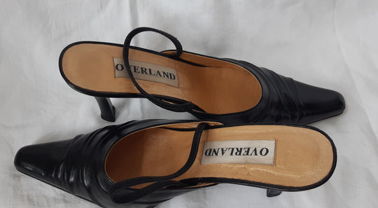Overland black leather shoes size 37