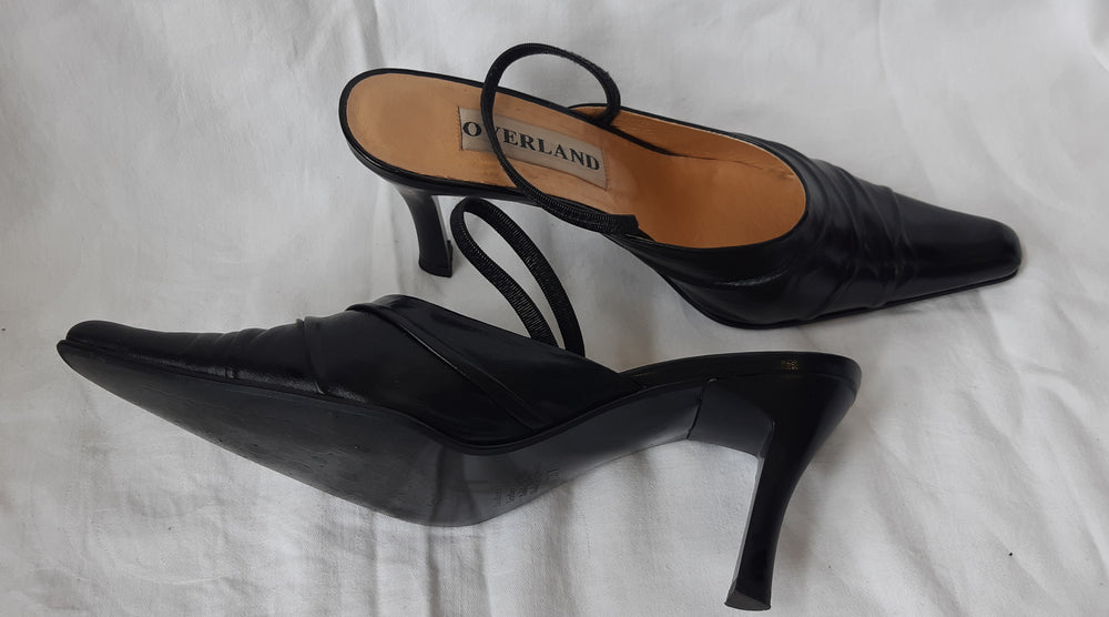 Overland black leather shoes size 37