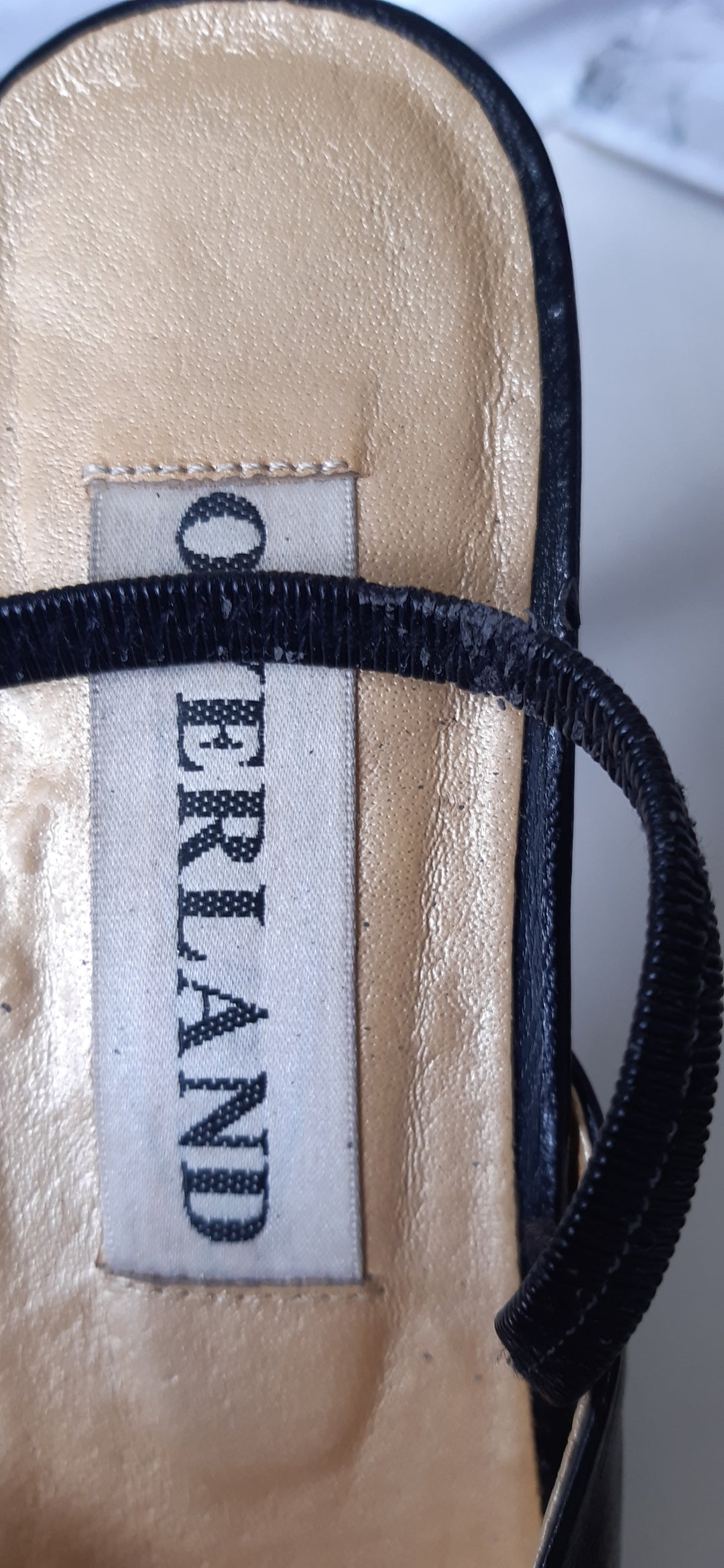Overland black leather shoes size 37