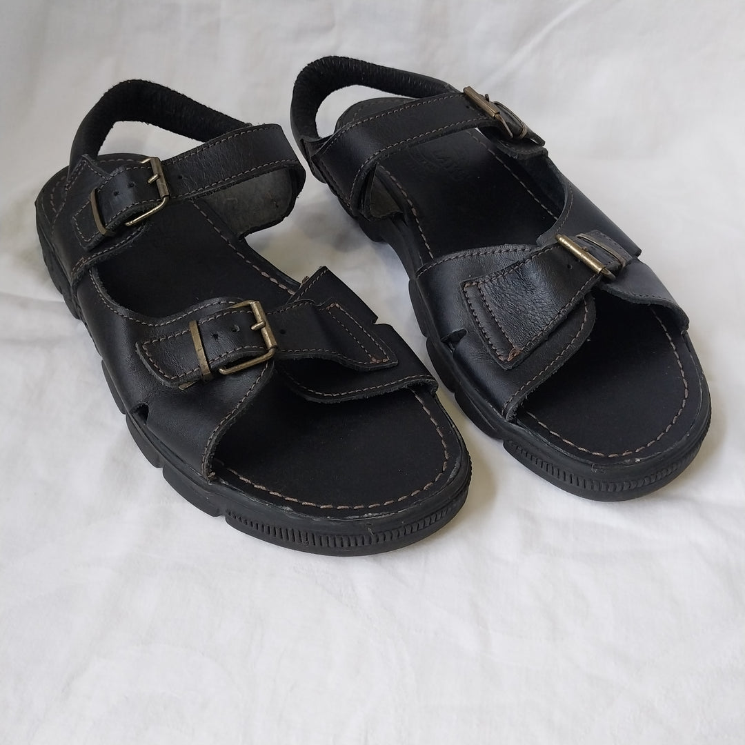 McKinlays Leather Sandals Size 42 Black
