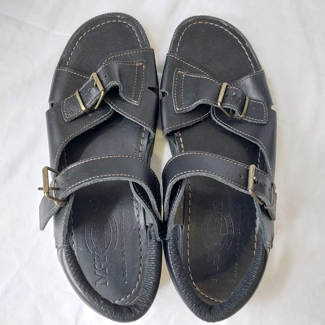 McKinlays Leather Sandals Size 42 Black