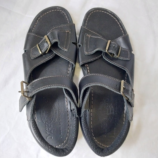 McKinlays Leather Sandals Size 42 Black
