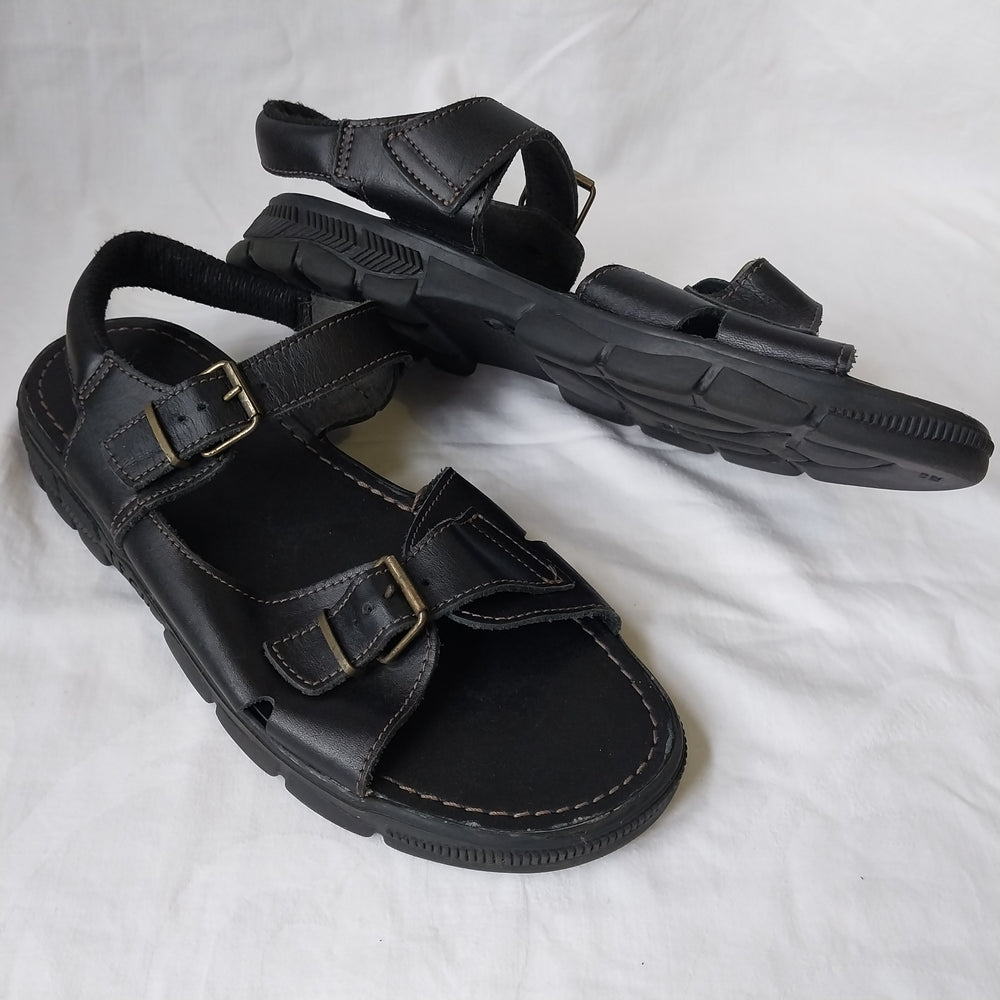 McKinlays Leather Sandals Size 42 Black