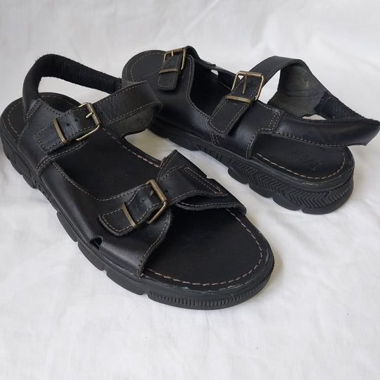 McKinlays Leather Sandals Size 42 Black