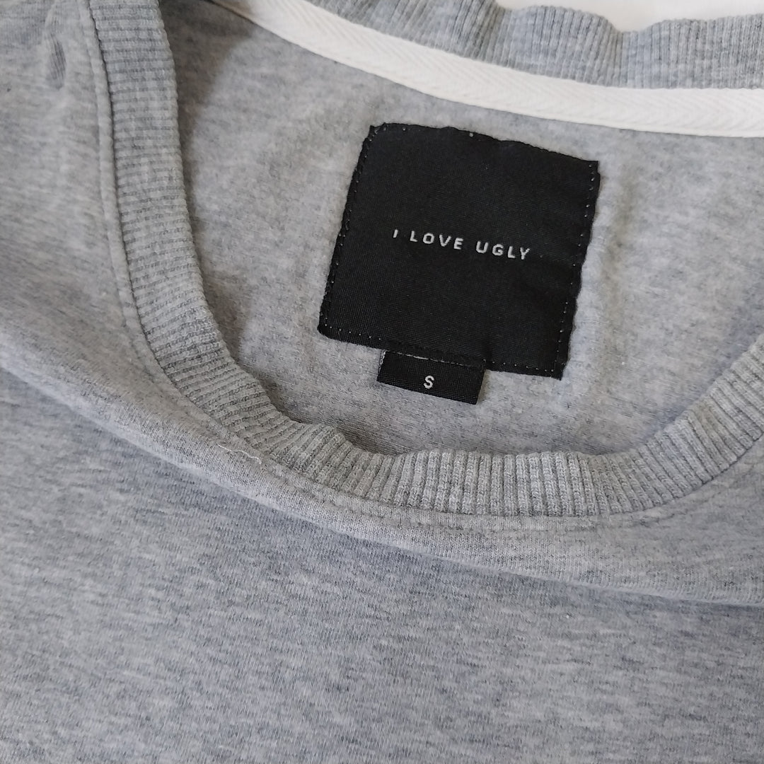 I Love Ugly Tee Shirt Gry Size S