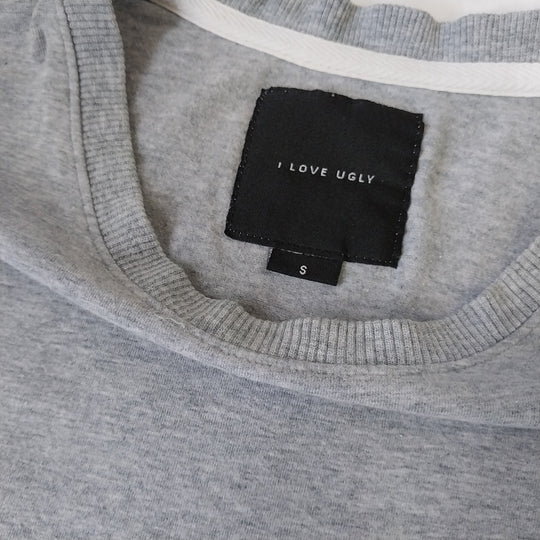 I Love Ugly Tee Shirt Gry Size S