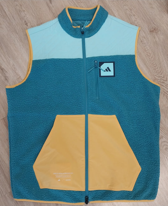 Adidas Adicross Padded Fleece Full Zip Vest SizeM