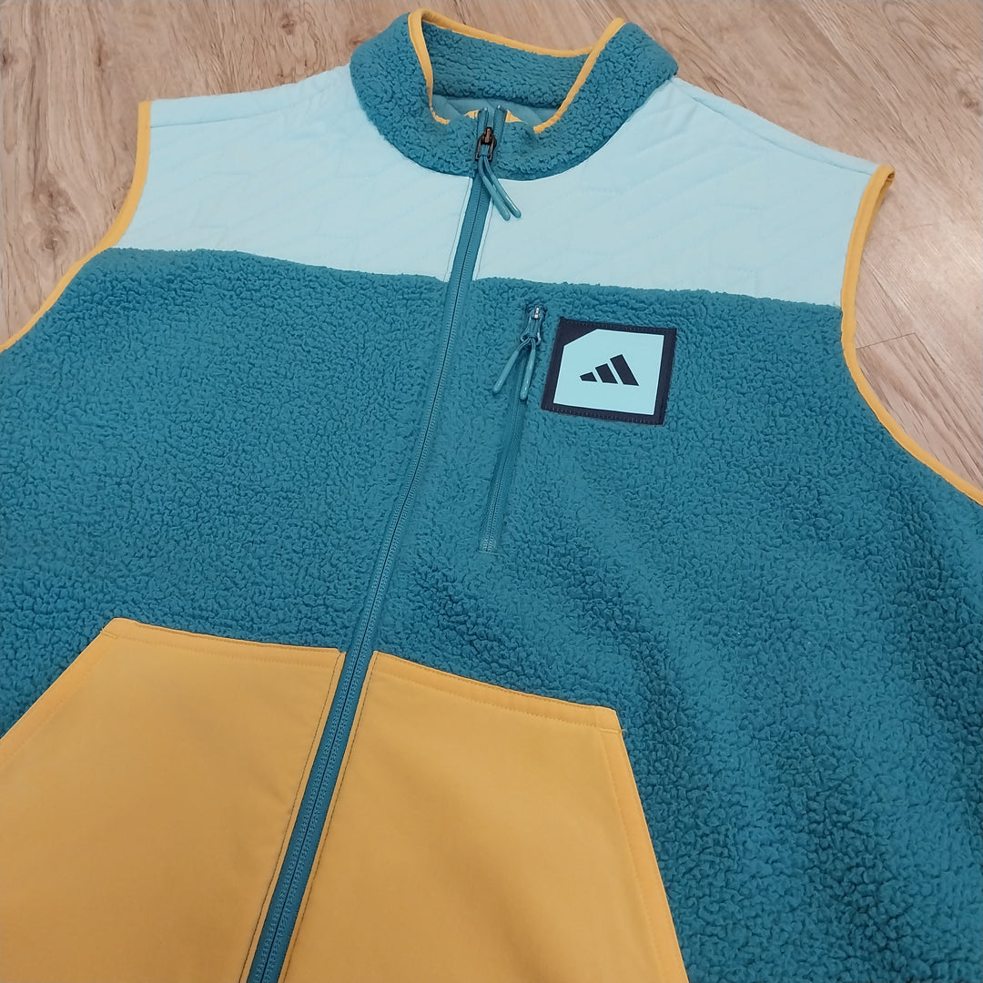 Adidas Adicross Padded Fleece Full Zip Vest SizeM