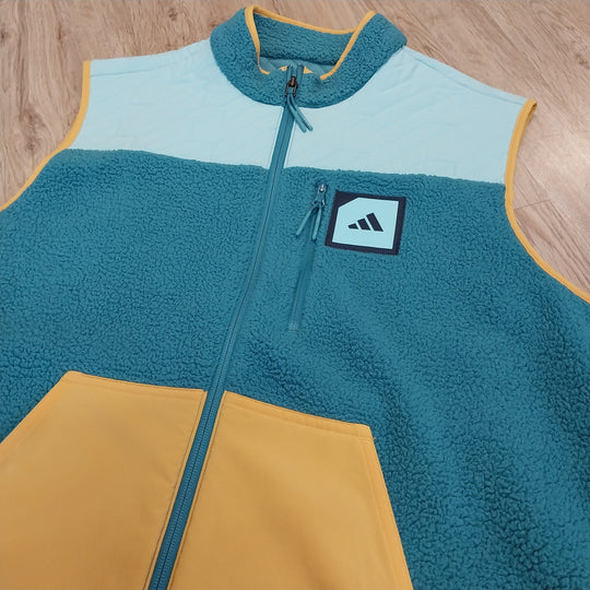 Adidas Adicross Padded Fleece Full Zip Vest SizeM