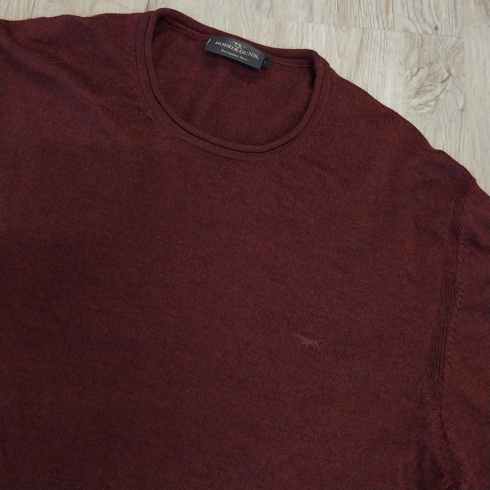 Rodd & Gunn Burgundy Merino Jumper size L