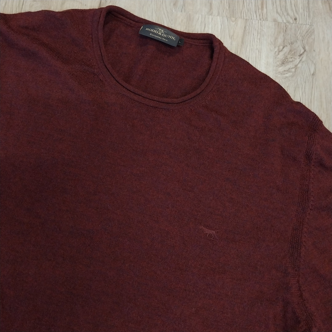 Rodd & Gunn Burgundy Merino Jumper size L