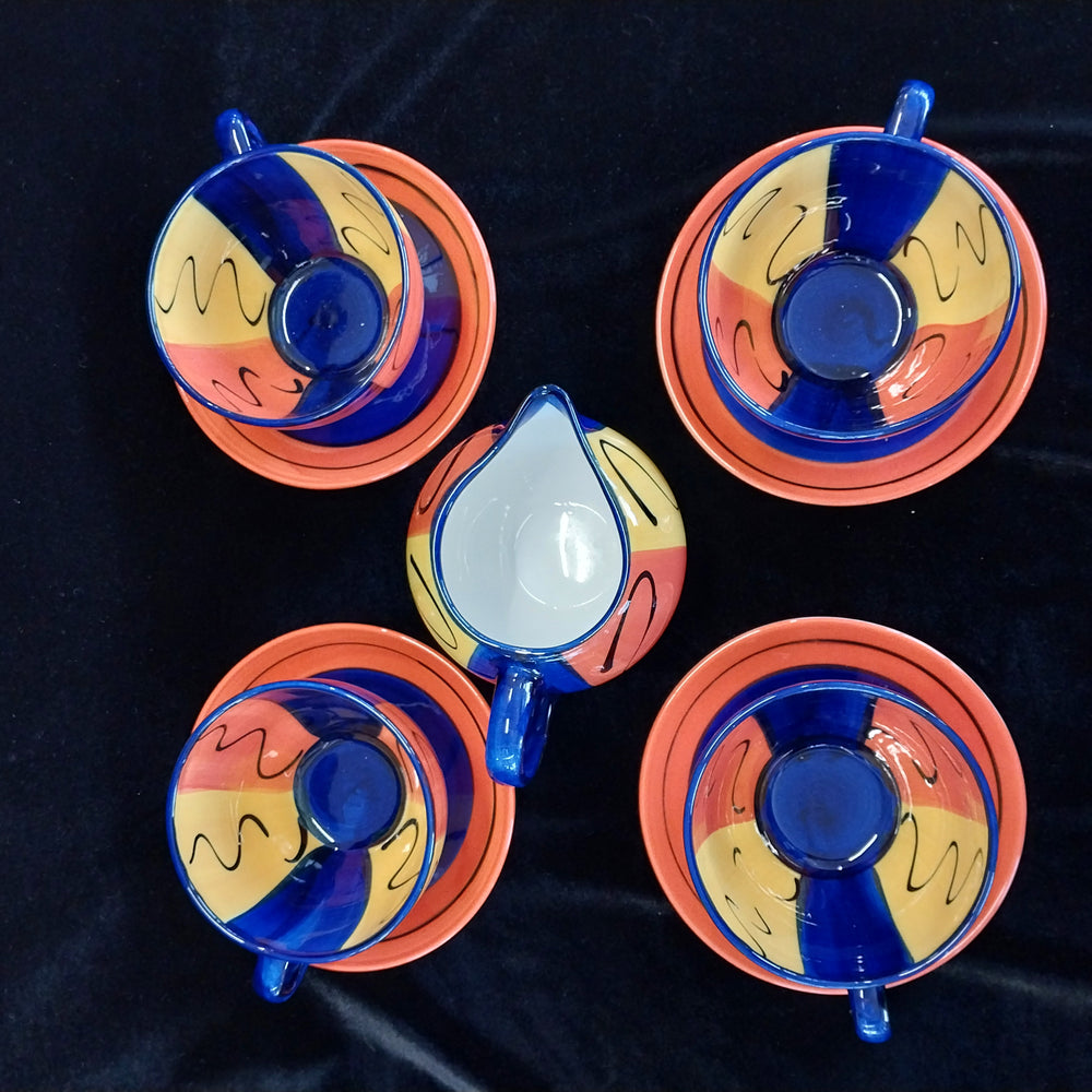 Petra Ceramics New Zealand Cup /Saucer & Milk Jug Set