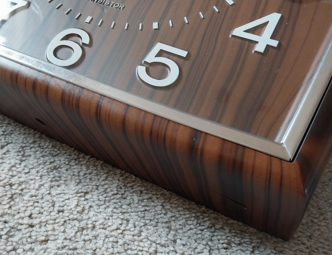 Vintage Seiko Wall Clock Faux Wood