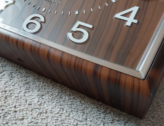 Vintage Seiko Wall Clock Faux Wood