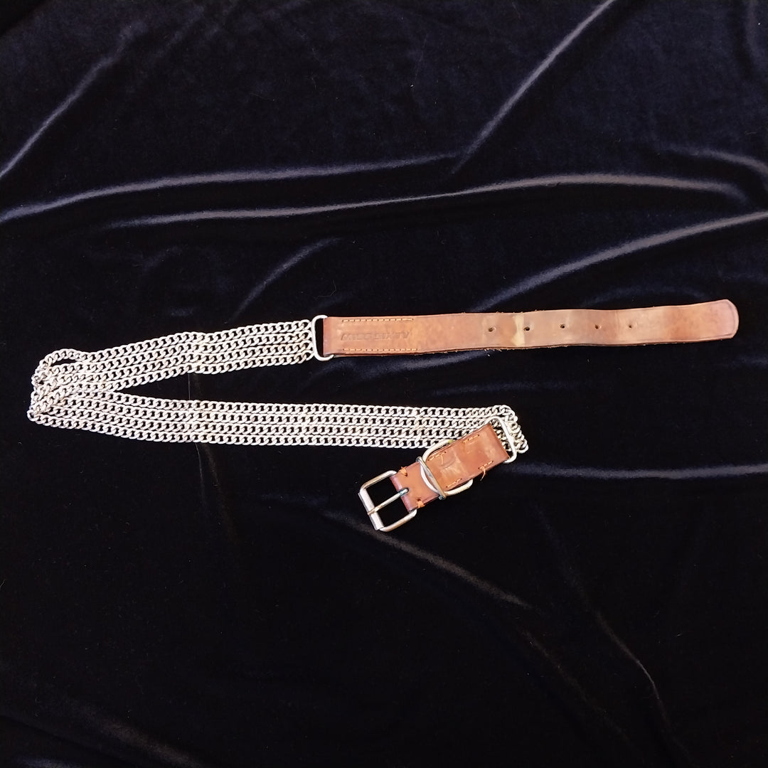 Miss Sixty Leather and Chain Belt