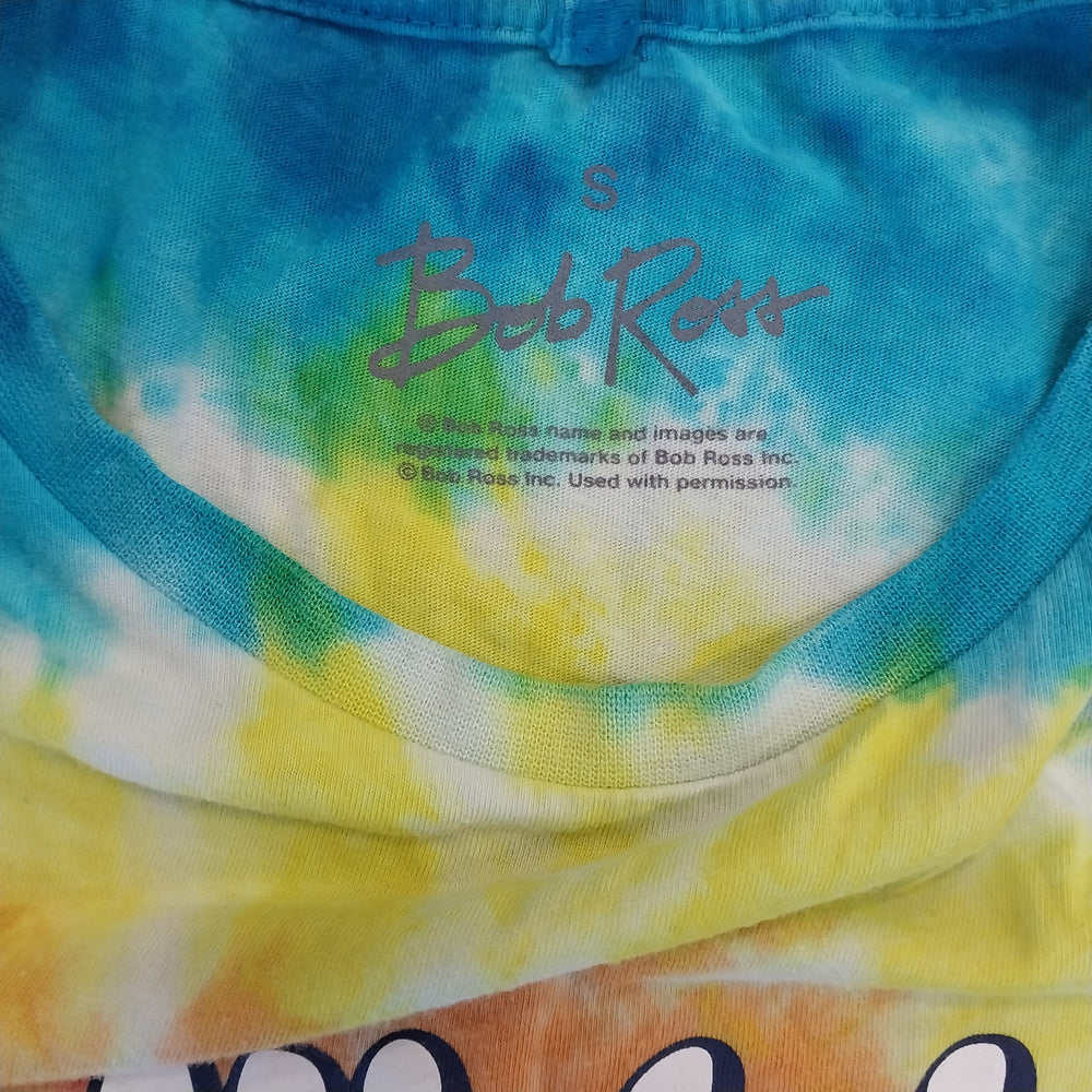 Bob Ross Tie Dyed T Shirt Size S