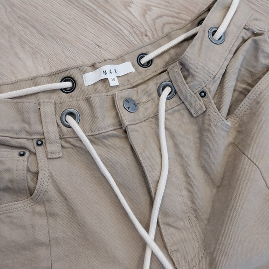 Max Wide Leg Pants Size 10 100% Organic Cotton