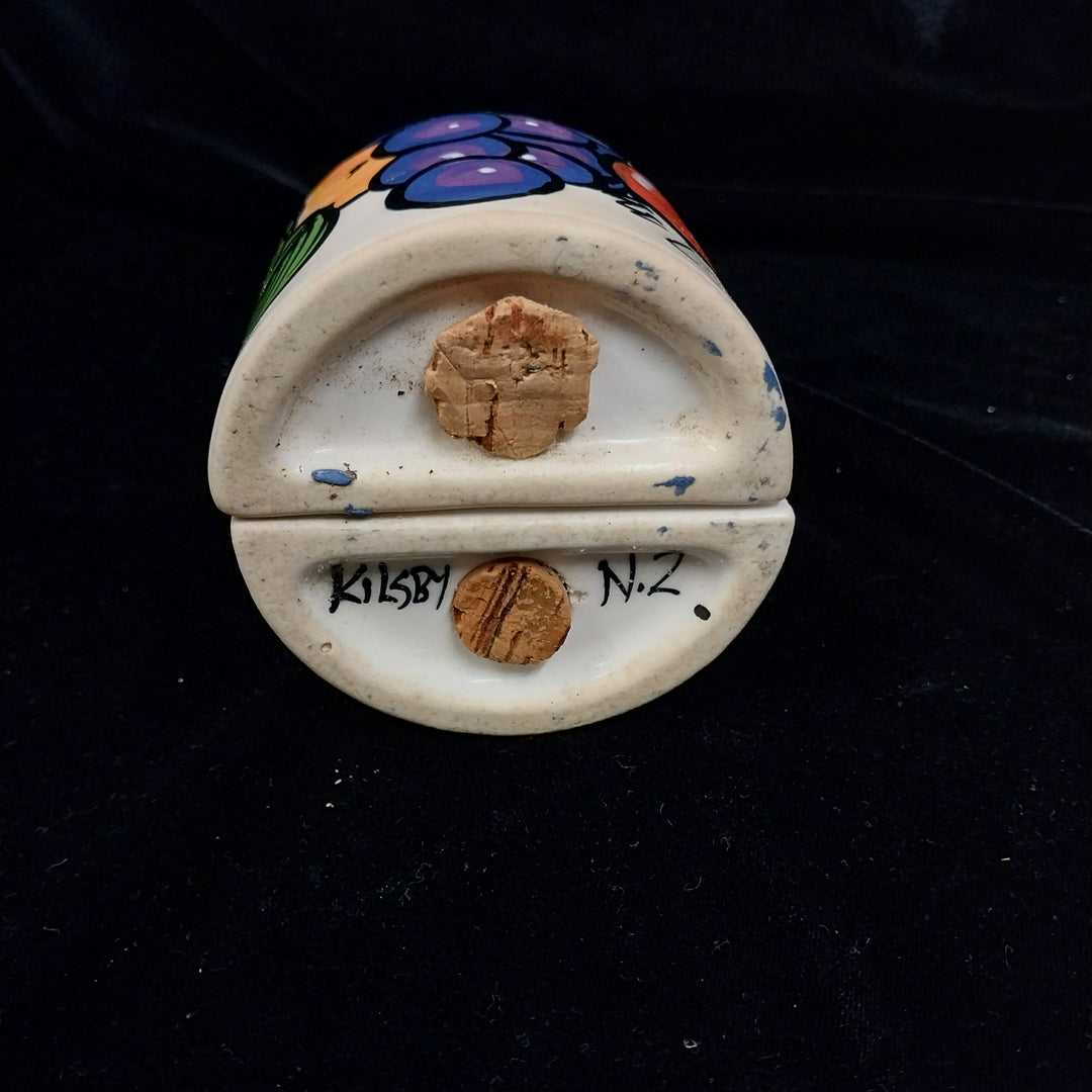 Kevin Kilsby New Zealand Ceramic Artist  Vintage 1980s Salt & Pepper Shakers