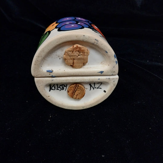 Kevin Kilsby New Zealand Ceramic Artist  Vintage 1980s Salt & Pepper Shakers