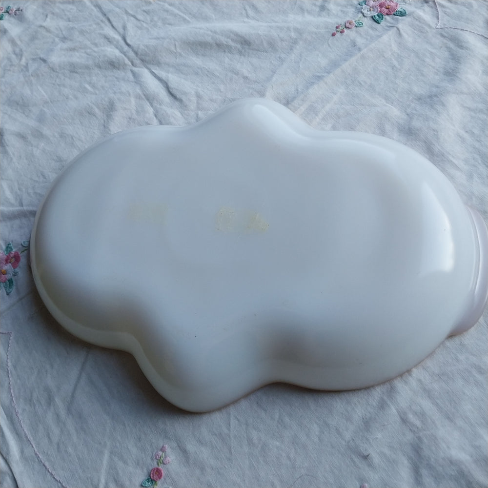 Vintage Fire King Oven Ware Milk Glass USA Serving Plate 1