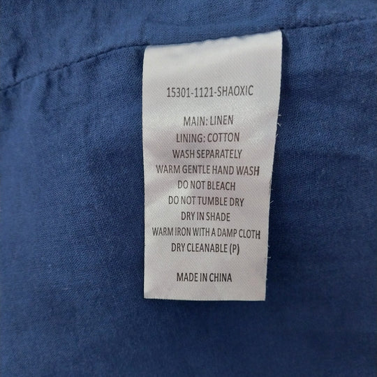 Fate + Becker Blue Linen Dress size 18 Aus
