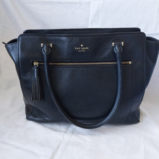 Kate Spade Chester Street Allyn Large Tote Bag Black Leather
