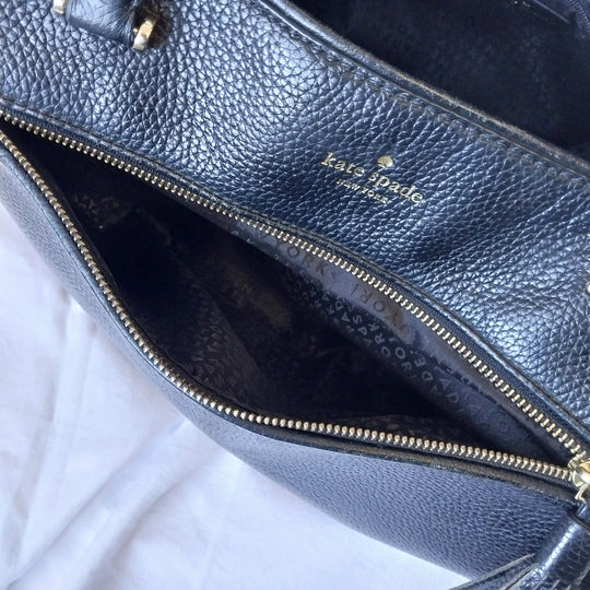 Kate Spade Chester Street Allyn Large Tote Bag Black Leather