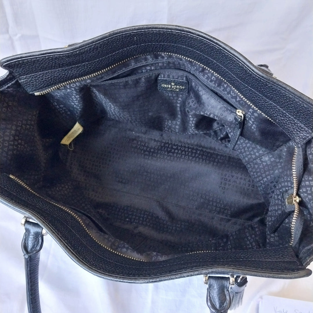 Kate Spade Chester Street Allyn Large Tote Bag Black Leather