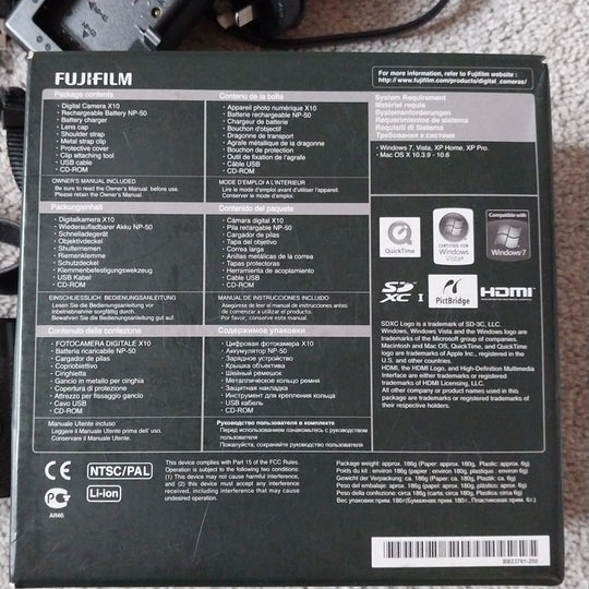 Fujifilm X10 Black Compact Digital Camera  Made In Japan