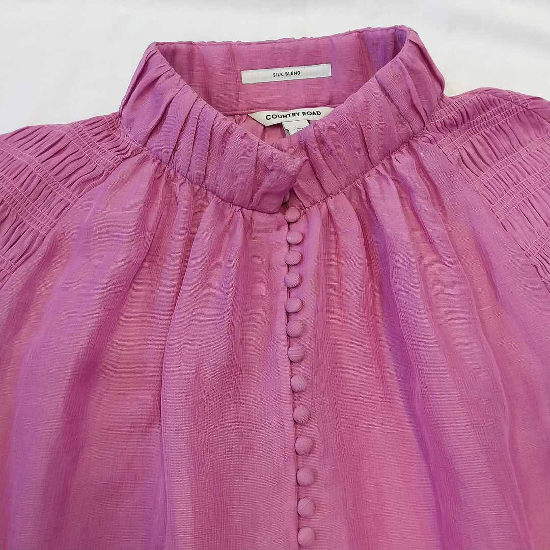 Country Road Silk Blend Shirt Size 12