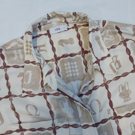 Jag Womens Sarti Gambit Long Sleeve Shirt Size XL