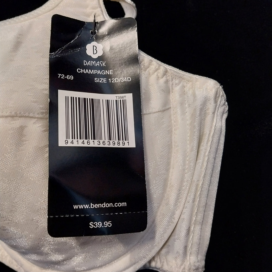 Three Bendon Bras Sz 12 D BNWT