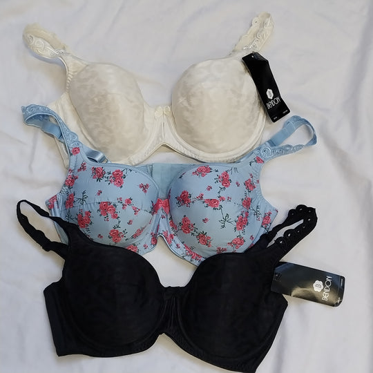 Three Bendon Bras Sz 12 D BNWT