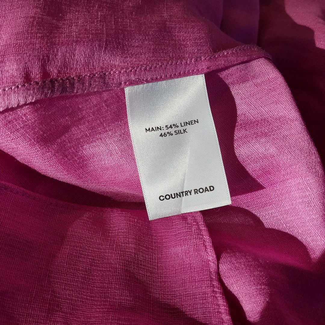 Country Road Silk Blend Shirt Size 12