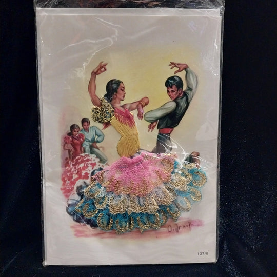 Vintage Postcards Featuring Flamenco Dancers 4 X