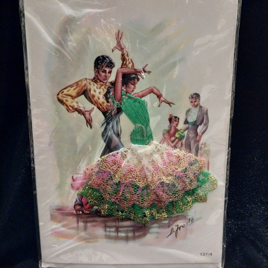 Vintage Postcards Featuring Flamenco Dancers 4 X