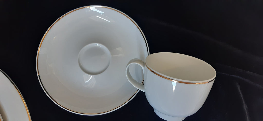Hutschenreuther German Dinner Set white with gold trim