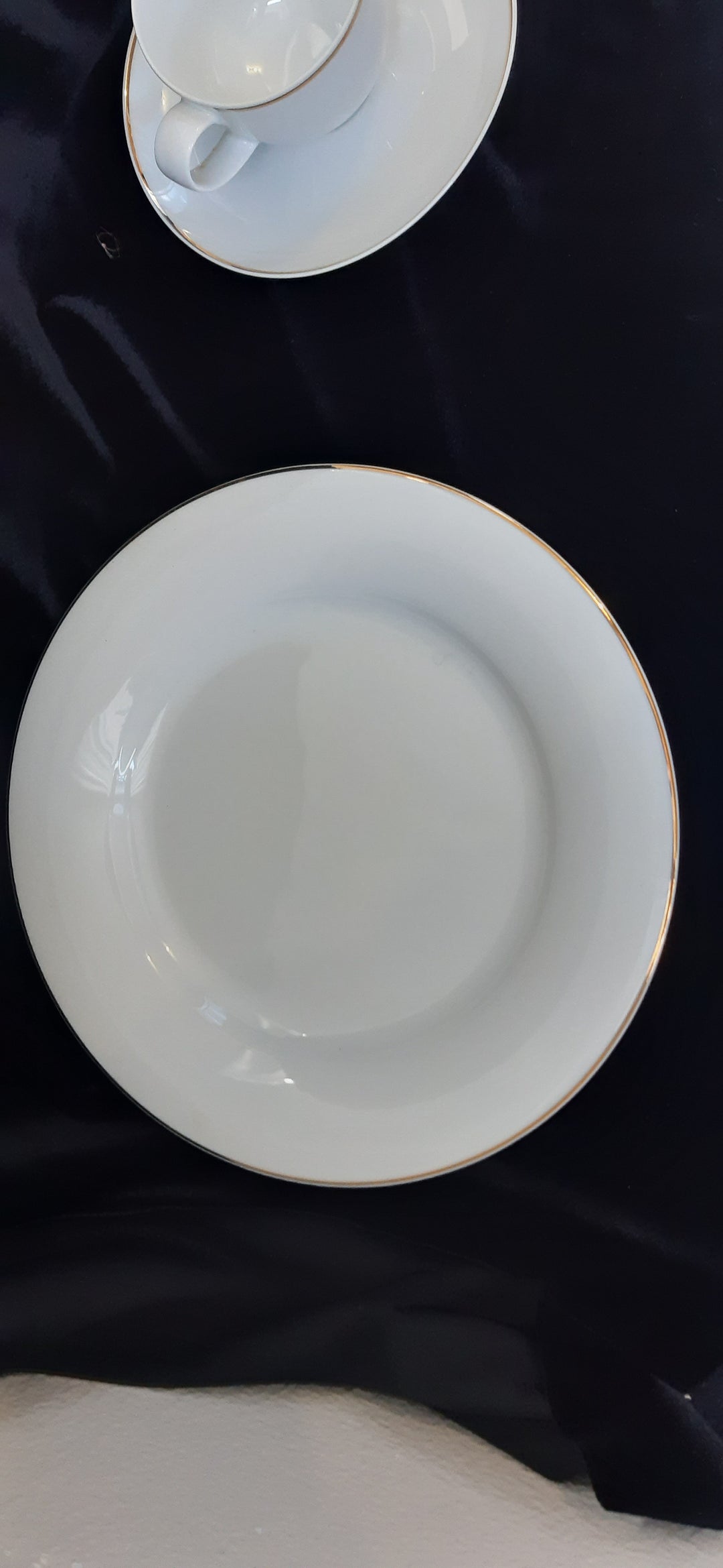 Hutschenreuther German Dinner Set white with gold trim